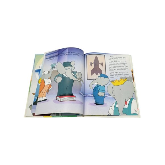 Babars Race To The Moon Laurent de Brunhoff Smith HC Book Childrens 1990 - Picture 6 of 9